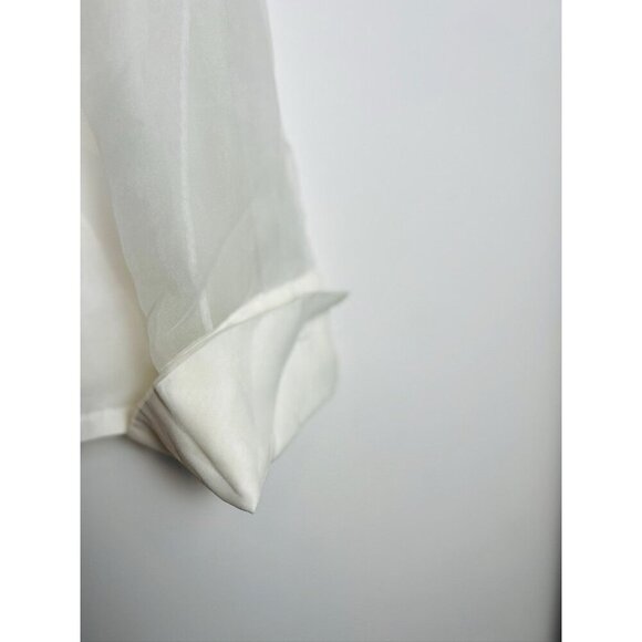 Vintage Michael Marcella 1980's Cocktail Party Shirt White Size 14 - Picture 10 of 10